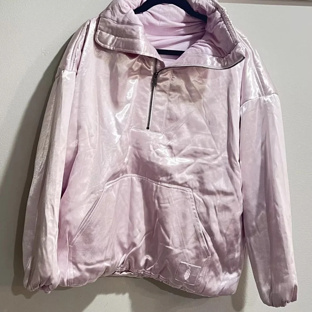 Free People Movement‎ Shine Bright Pullover Half Zip LAVENDER Small NWT